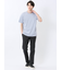 ストレッチ ニット衿 クルーネック半袖Tシャツ