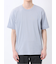 ストレッチ ニット衿 クルーネック半袖Tシャツ