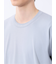 ストレッチ ニット衿 クルーネック半袖Tシャツ