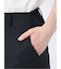 軽量メッシュ スリムフィット ノータックパンツ 紺(セットアップ可能)