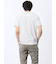 メッシュ かすれプリント Vネック半袖Tシャツ