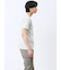 メッシュ かすれプリント Vネック半袖Tシャツ