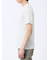 メッシュ かすれプリント Vネック半袖Tシャツ