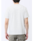 メッシュ かすれプリント Vネック半袖Tシャツ