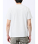 メッシュ かすれプリント Vネック半袖Tシャツ