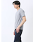 メッシュ かすれプリント Vネック半袖Tシャツ