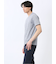 メッシュ かすれプリント Vネック半袖Tシャツ
