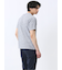 メッシュ かすれプリント Vネック半袖Tシャツ