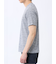 メッシュ かすれプリント Vネック半袖Tシャツ