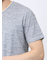 メッシュ かすれプリント Vネック半袖Tシャツ