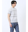 ポップコーンボーダー クルーネック半袖Tシャツ