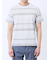 ポップコーンボーダー クルーネック半袖Tシャツ