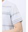 ポップコーンボーダー クルーネック半袖Tシャツ