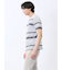 ポップコーンボーダー クルーネック半袖Tシャツ