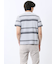 ポップコーンボーダー クルーネック半袖Tシャツ