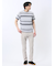 ポップコーンボーダー クルーネック半袖Tシャツ