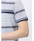 ポップコーンボーダー クルーネック半袖Tシャツ