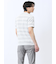 メッシュボーダー Vネック半袖Tシャツ