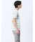 メッシュボーダー Vネック半袖Tシャツ