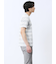 メッシュボーダー Vネック半袖Tシャツ