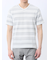 メッシュボーダー Vネック半袖Tシャツ