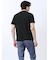 リンクス幾何学柄ジャガード クルーネック半袖Tシャツ