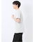 メランジ 裏ボーダー クルーネック半袖Tシャツ