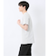 メランジ 裏ボーダー クルーネック半袖Tシャツ