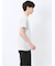 メランジ 裏ボーダー クルーネック半袖Tシャツ