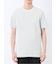 メランジ 裏ボーダー クルーネック半袖Tシャツ