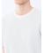 メランジ 裏ボーダー クルーネック半袖Tシャツ