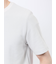メランジ 裏ボーダー クルーネック半袖Tシャツ
