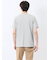 メランジ 裏ボーダー クルーネック半袖Tシャツ
