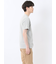 メランジ 裏ボーダー クルーネック半袖Tシャツ