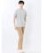 メランジ 裏ボーダー クルーネック半袖Tシャツ