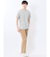 メランジ 裏ボーダー クルーネック半袖Tシャツ