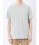 メランジ 裏ボーダー クルーネック半袖Tシャツ