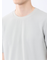 メランジ 裏ボーダー クルーネック半袖Tシャツ