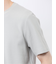 メランジ 裏ボーダー クルーネック半袖Tシャツ