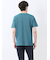 メランジ 裏ボーダー クルーネック半袖Tシャツ