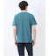 メランジ 裏ボーダー クルーネック半袖Tシャツ