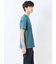 メランジ 裏ボーダー クルーネック半袖Tシャツ