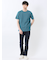メランジ 裏ボーダー クルーネック半袖Tシャツ
