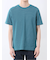 メランジ 裏ボーダー クルーネック半袖Tシャツ
