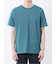 メランジ 裏ボーダー クルーネック半袖Tシャツ