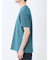 メランジ 裏ボーダー クルーネック半袖Tシャツ