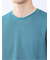 メランジ 裏ボーダー クルーネック半袖Tシャツ