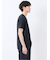 メランジ 裏ボーダー クルーネック半袖Tシャツ