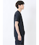 メランジ 裏ボーダー クルーネック半袖Tシャツ