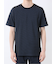 メランジ 裏ボーダー クルーネック半袖Tシャツ